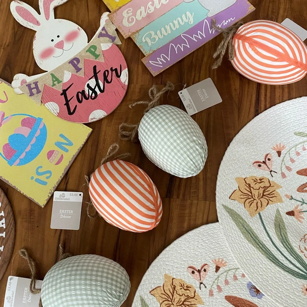 Lots of Easter and Spring Decor Set - Multicolor